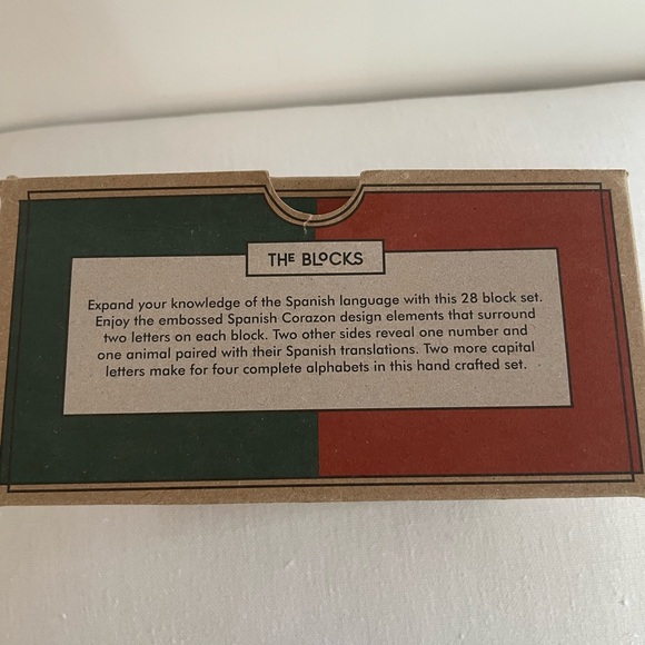 Uncle Goose Spanish Wooden Blocks  Alphabet Numbers Animals 28 - Picture 3 of 3